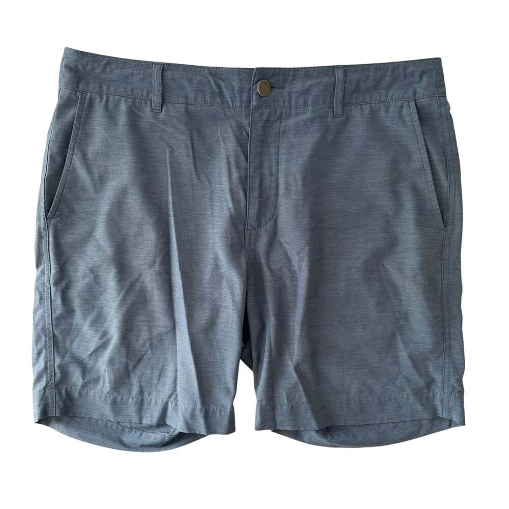 LN Faherty Mens Shorts Blue 33" All Day Drawstring Excellent Condition